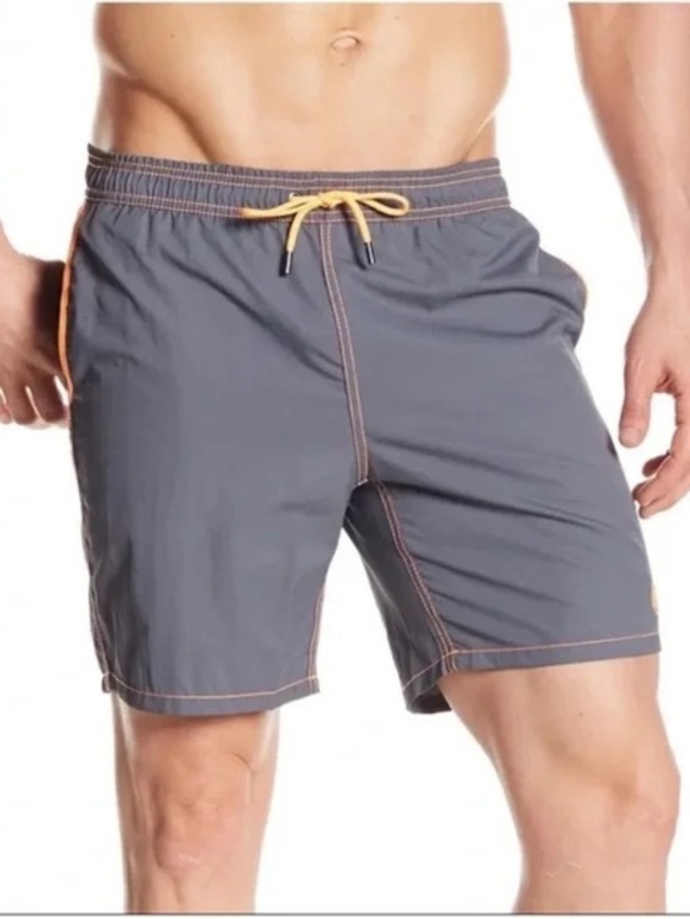 MR. SWIM Agra Orange 6” Swim Trunks Swimsuit Board Shorts Men’s size Medium